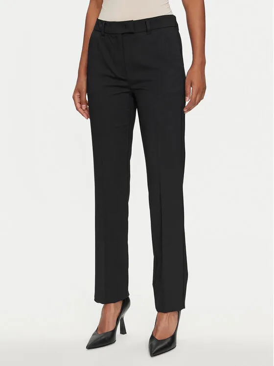 Stoffhose · Schwarz · Regular Fit