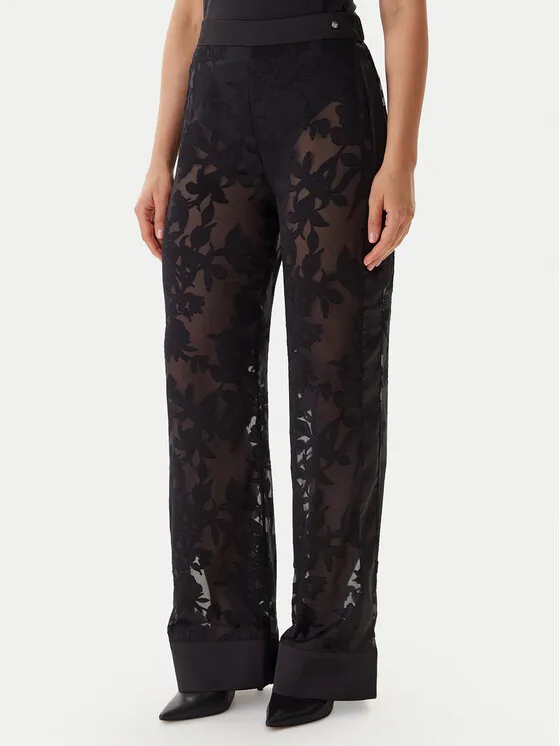 Stoffhose · Schwarz · Regular Fit