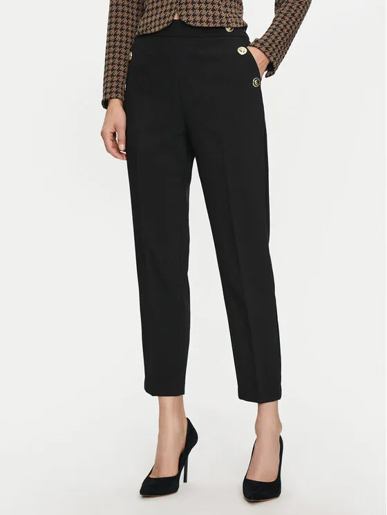 Stoffhose · Schwarz · Regular Fit