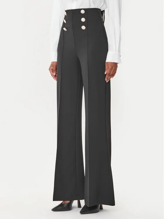 Stoffhose · Schwarz · Regular Fit