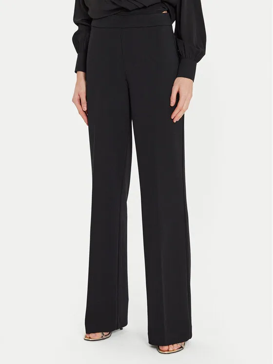 Stoffhose · Schwarz · Regular Fit