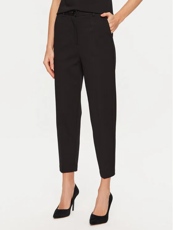 Stoffhose · Schwarz · Regular Fit