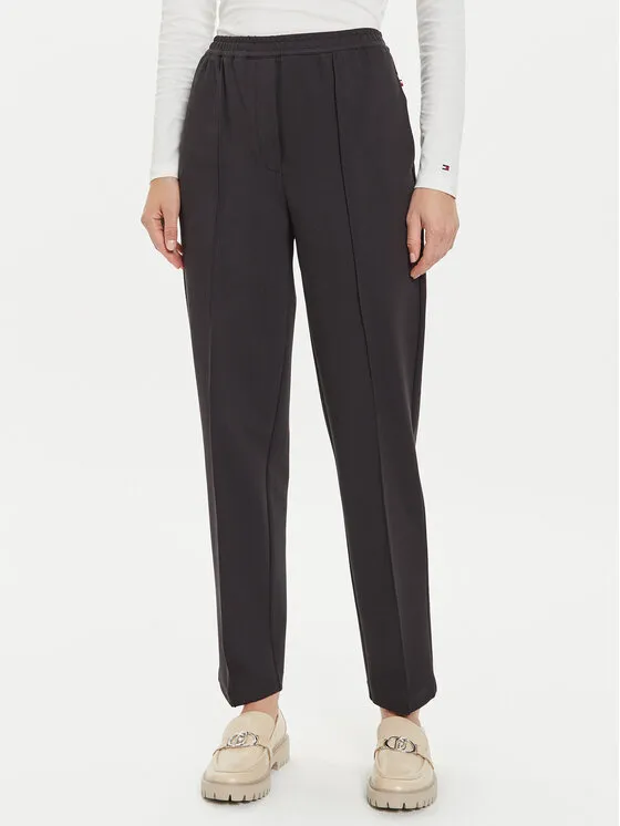 Stoffhose · Schwarz · Regular Fit