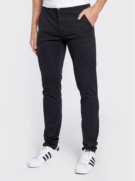 Stoffhose · Schwarz · Regular Fit