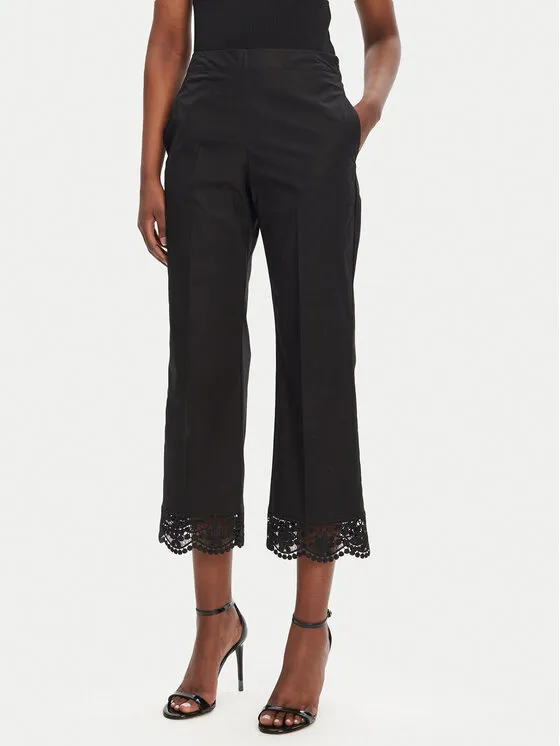 Stoffhose · Schwarz · Regular Fit