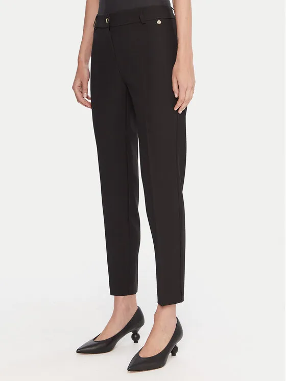 Stoffhose · Schwarz · Regular Fit