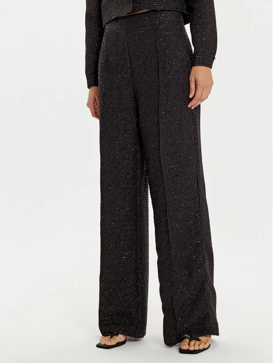 Stoffhose · Schwarz · Regular Fit