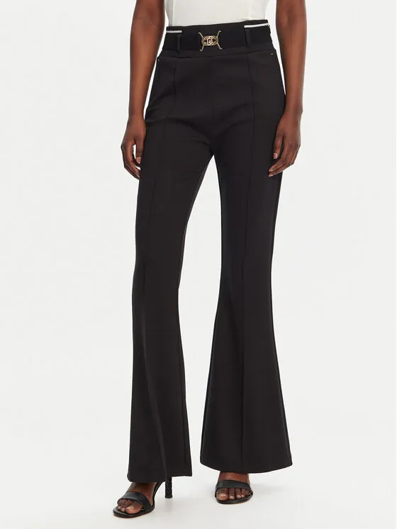 Stoffhose · Schwarz · Regular Fit