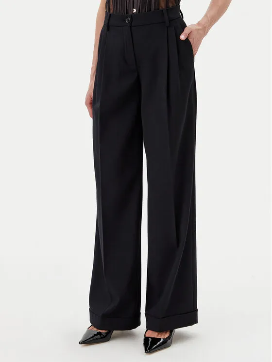 Stoffhose · Schwarz · Regular Fit