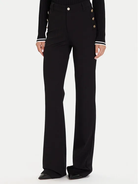 Stoffhose · Schwarz · Regular Fit