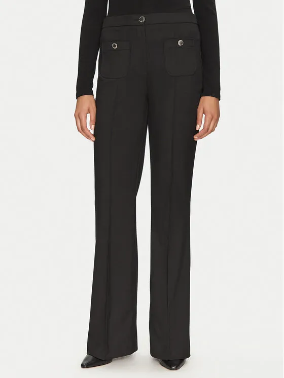 Stoffhose · Schwarz · Regular Fit