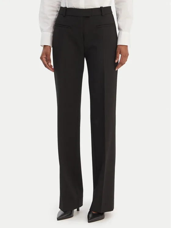 Stoffhose · Schwarz · Slim Fit