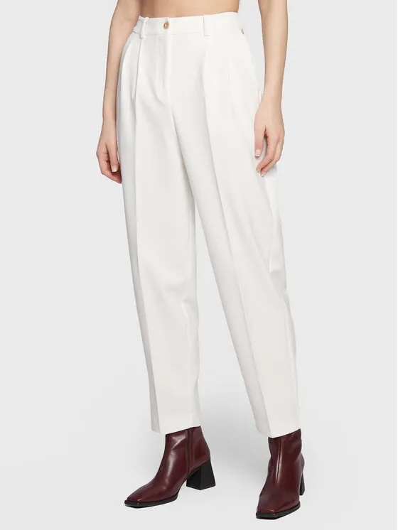 Stoffhose · Weiß · Regular Fit