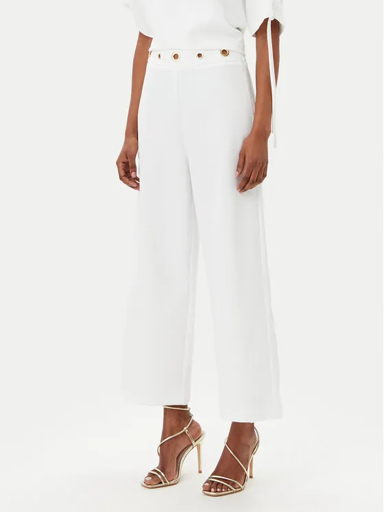 Stoffhose · Weiß · Regular Fit