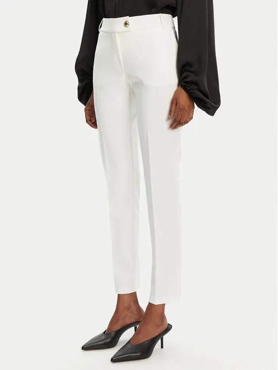 Stoffhose · Weiß · Regular Fit