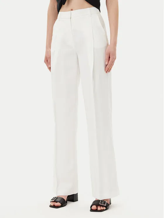 Stoffhose · Weiß · Regular Fit