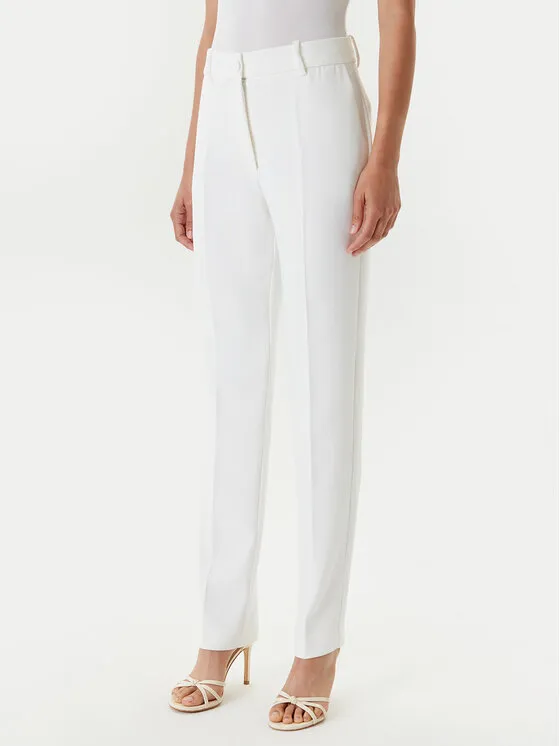 Stoffhose · Weiß · Relaxed Fit