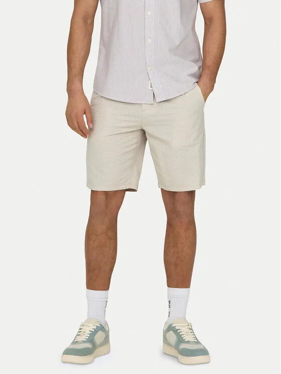 Stoffshorts · Beige