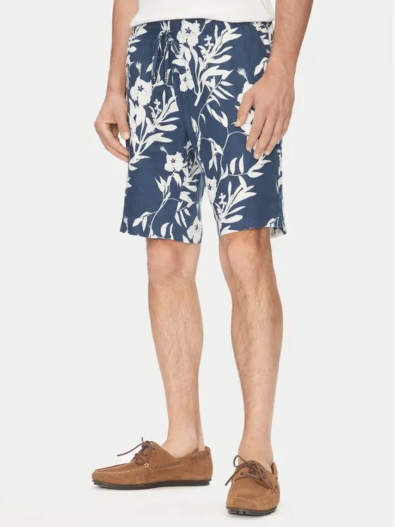 Stoffshorts · Dunkelblau