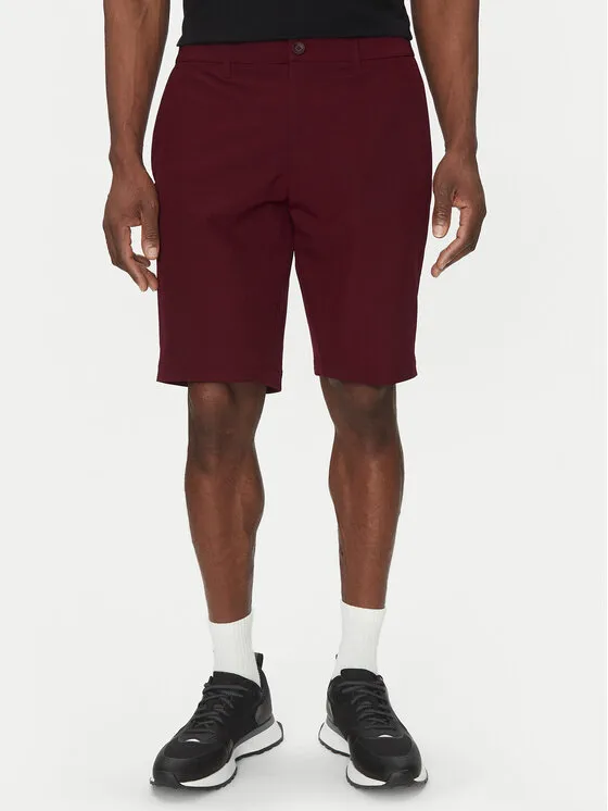 Stoffshorts · Dunkelrot