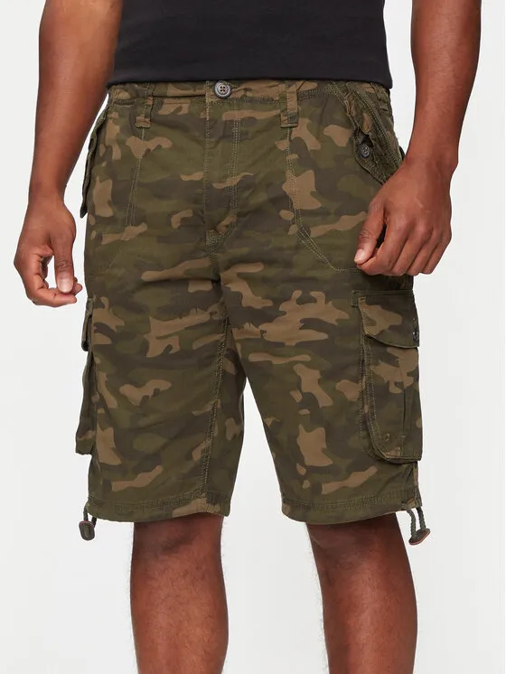 Stoffshorts · Khakifarben