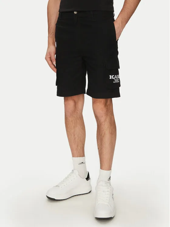 Stoffshorts · Schwarz