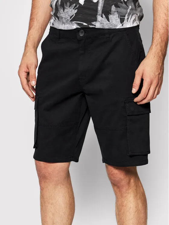 Stoffshorts · Schwarz