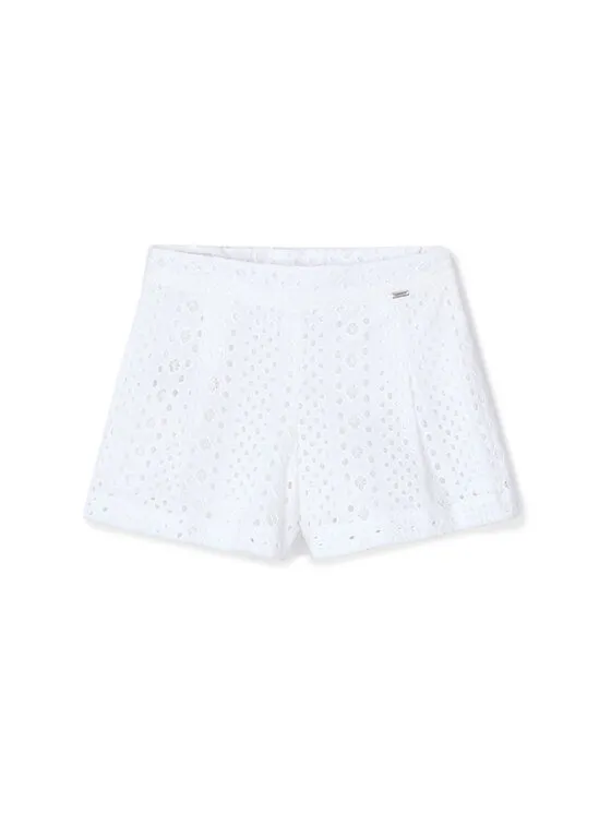 Stoffshorts · Weiß