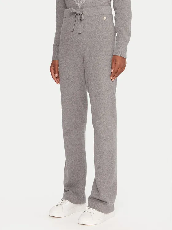 Strickhose · Grau · Regular Fit