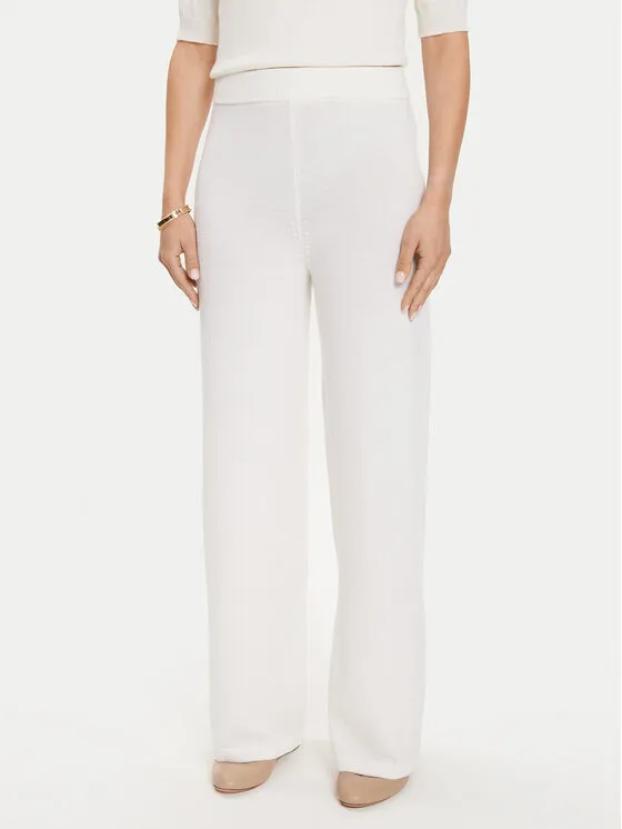 Strickhose · Weiß · Relaxed Fit