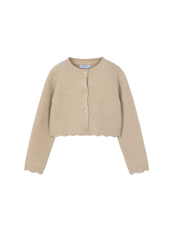 Strickjacke · Beige