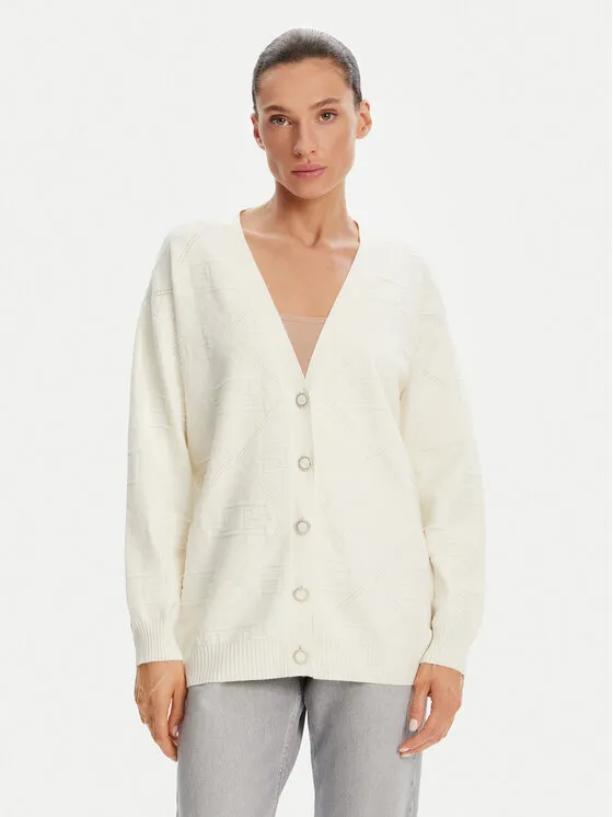 Strickjacke · Écru · Regular Fit