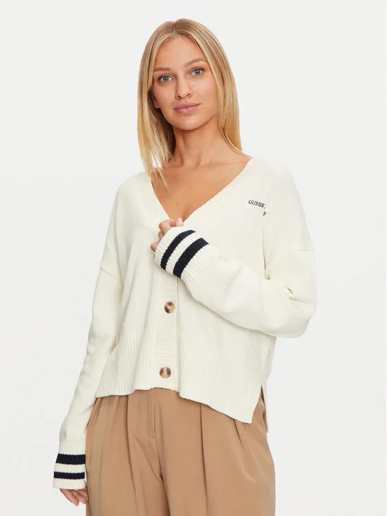 Strickjacke · Écru · Regular Fit