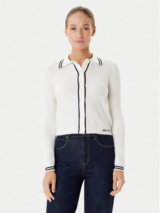 Strickjacke · Écru · Regular Fit