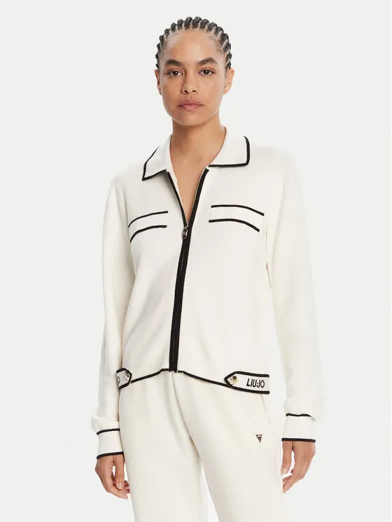 Strickjacke · Écru · Regular Fit