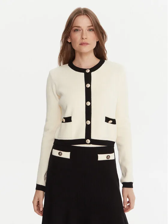 Strickjacke · Écru · Regular Fit