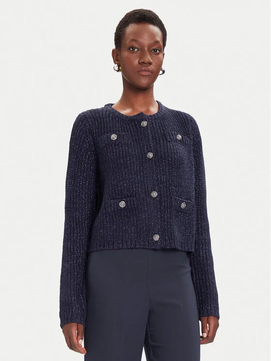 Strickjacke · Dunkelblau · Regular Fit