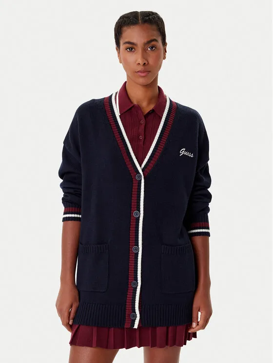 Strickjacke · Dunkelblau · Regular Fit