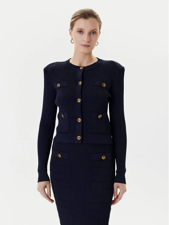 Strickjacke · Dunkelblau · Regular Fit