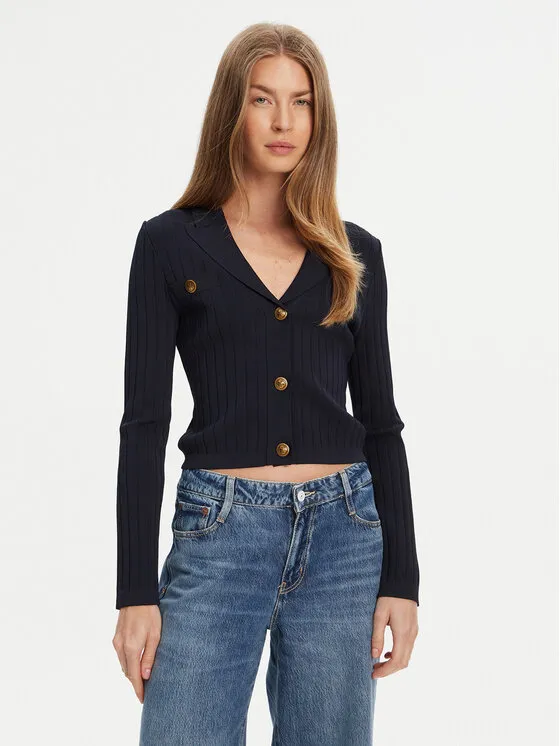 Strickjacke · Dunkelblau · Regular Fit