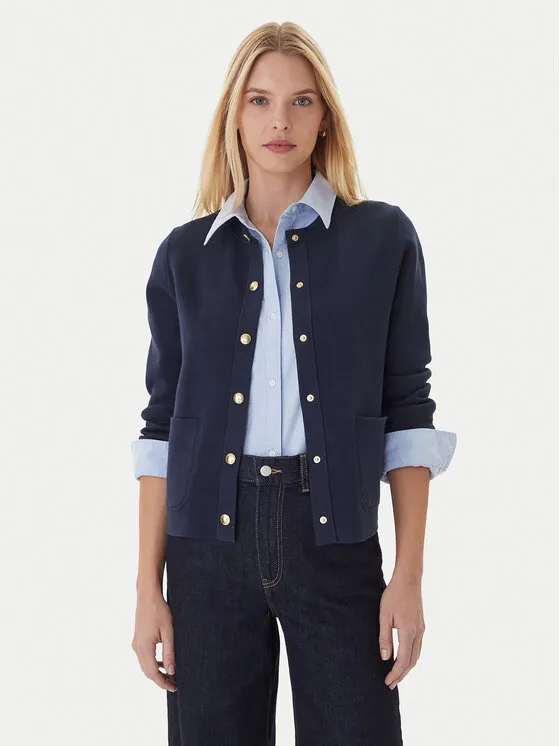 Strickjacke · Dunkelblau · Regular Fit