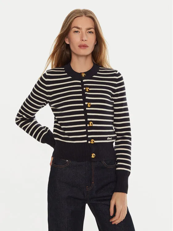 Strickjacke · Dunkelblau · Regular Fit