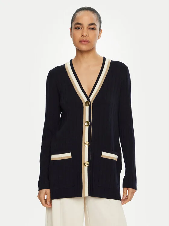 Strickjacke · Dunkelblau · Regular Fit