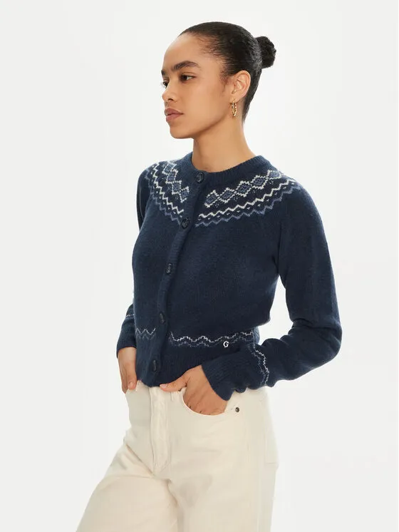 Strickjacke · Dunkelblau · Regular Fit