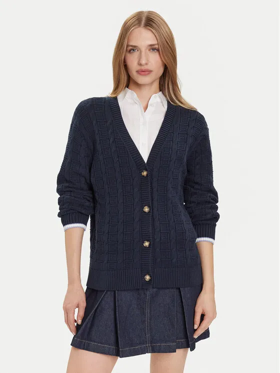 Strickjacke · Dunkelblau · Relaxed Fit