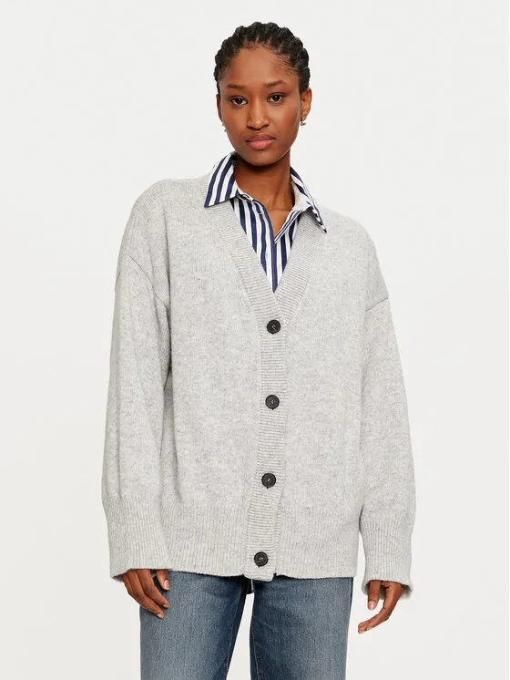 Strickjacke · Grau · Regular Fit