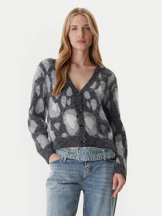 Strickjacke · Grau · Regular Fit