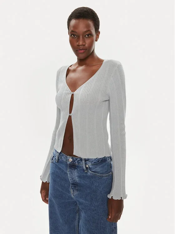 Strickjacke · Grau · Regular Fit