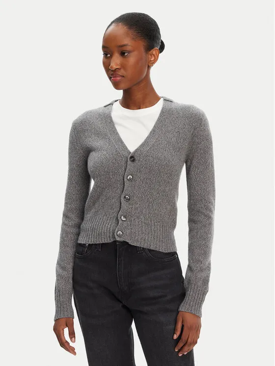 Strickjacke · Grau · Regular Fit