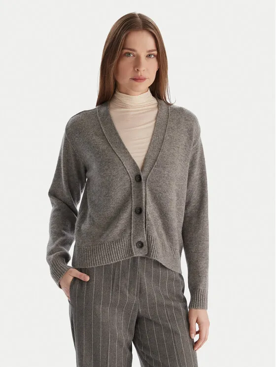 Strickjacke · Grau · Regular Fit